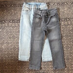 Lot of 2 Old Navy Kids Boys Jeans 5 - Light Blue and Gray